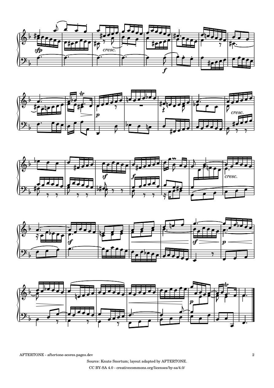 Fugue No. 11 in F Major, BWV 856 piano sheet music, page 2