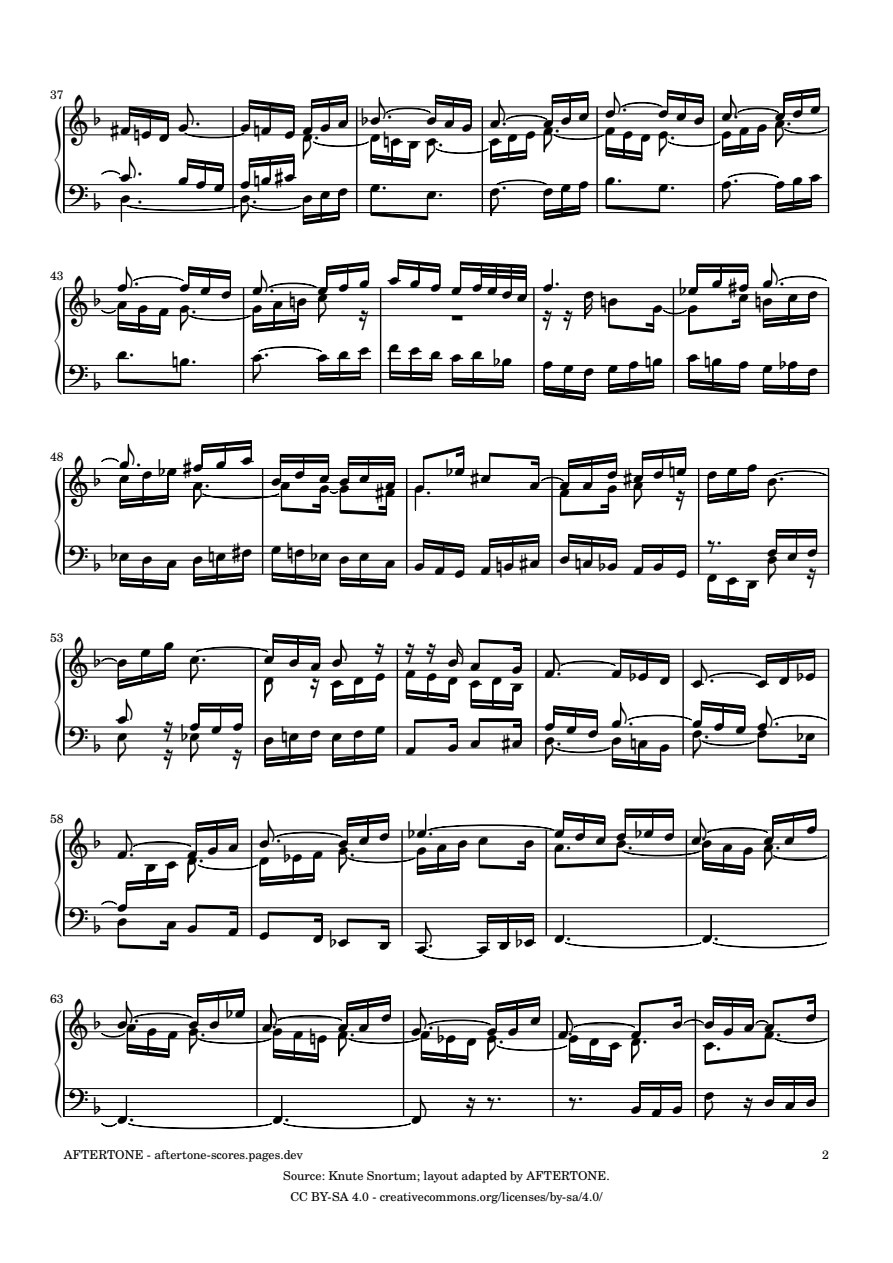 Fugue No. 11 in F Major, BWV 880 piano sheet music, page 2