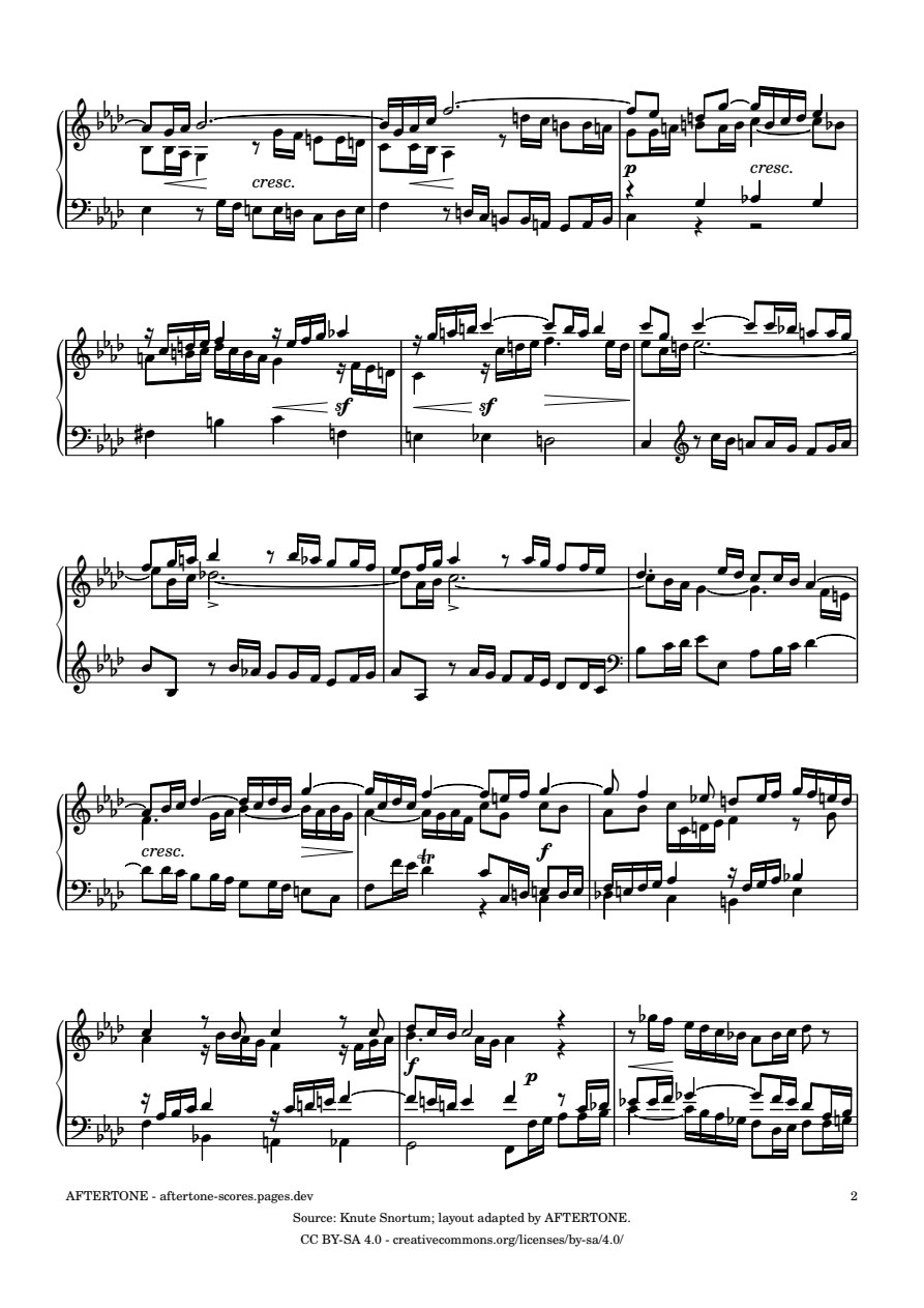 Fugue No. 12 in F Minor, BWV 857 piano sheet music, page 2