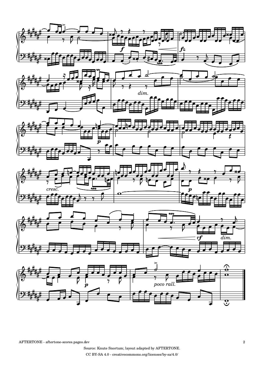 Fugue No. 13 in F-sharp Major, BWV 858 piano sheet music, page 2
