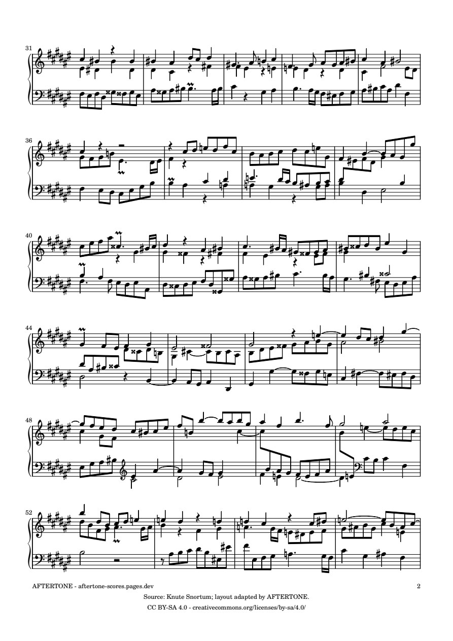 Fugue No. 13 in F-sharp Major, BWV 882 piano sheet music, page 2