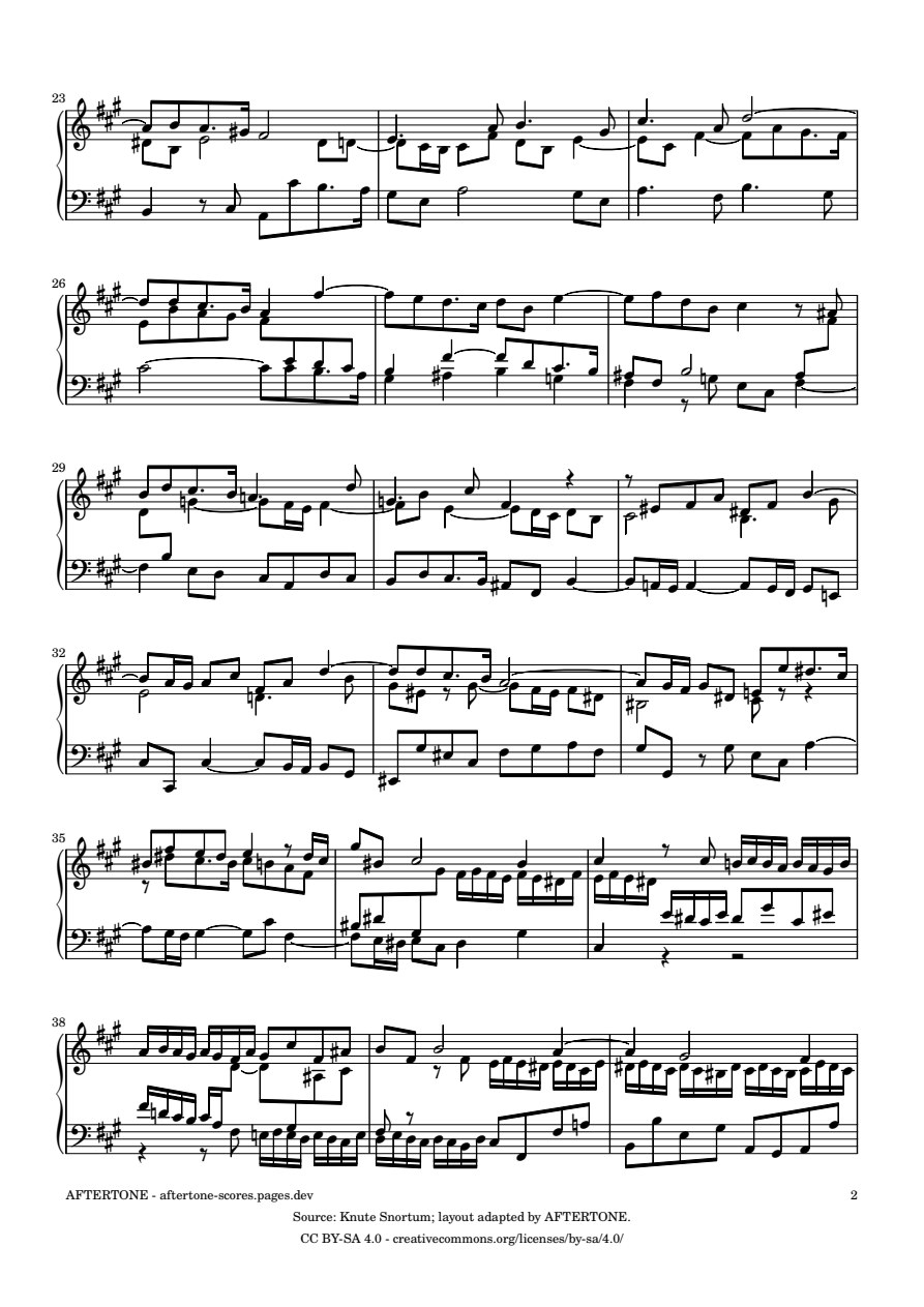 Fugue No. 14 in F-sharp Minor, BWV 883 piano sheet music, page 2