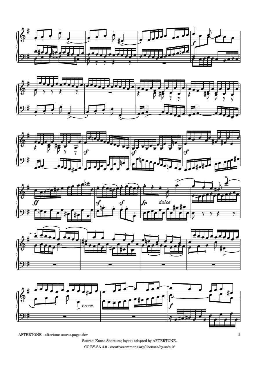 Fugue No. 15 in G Major, BWV 860 piano sheet music, page 2