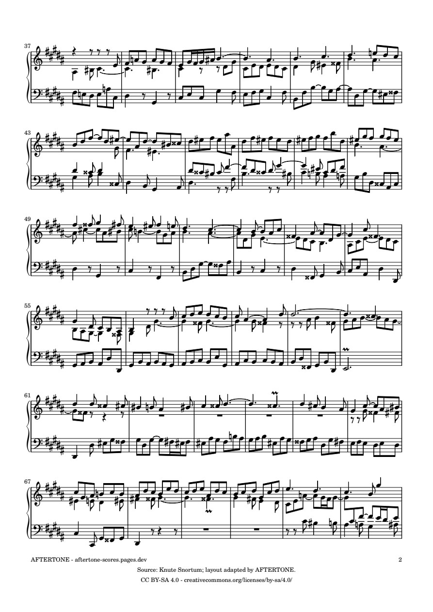 Fugue No. 18 in G-sharp Minor, BWV 887 piano sheet music, page 2