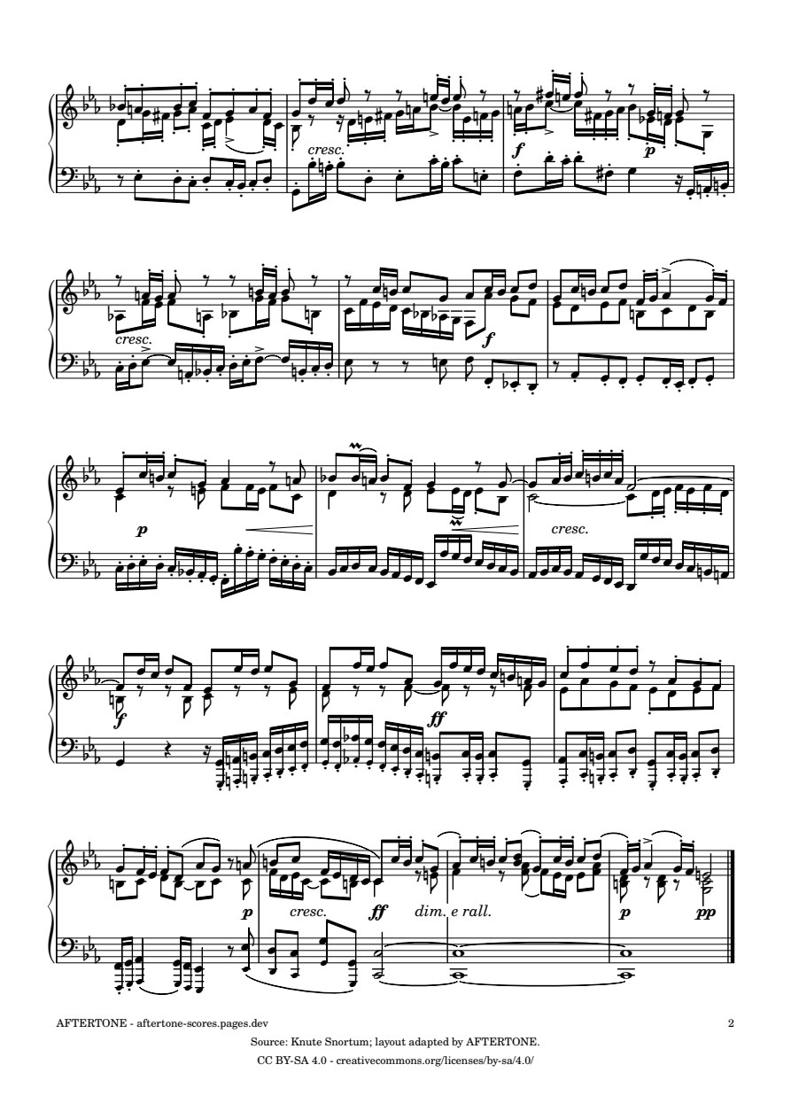 Fugue No. 2 in C Minor, BWV 847 piano sheet music, page 2