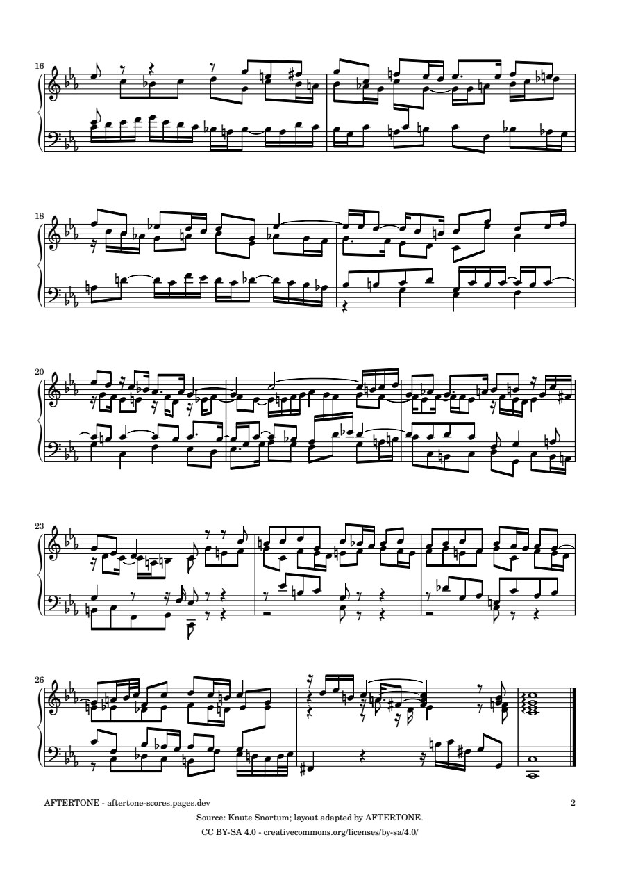 Fugue No. 2 in C Minor, BWV 871 piano sheet music, page 2
