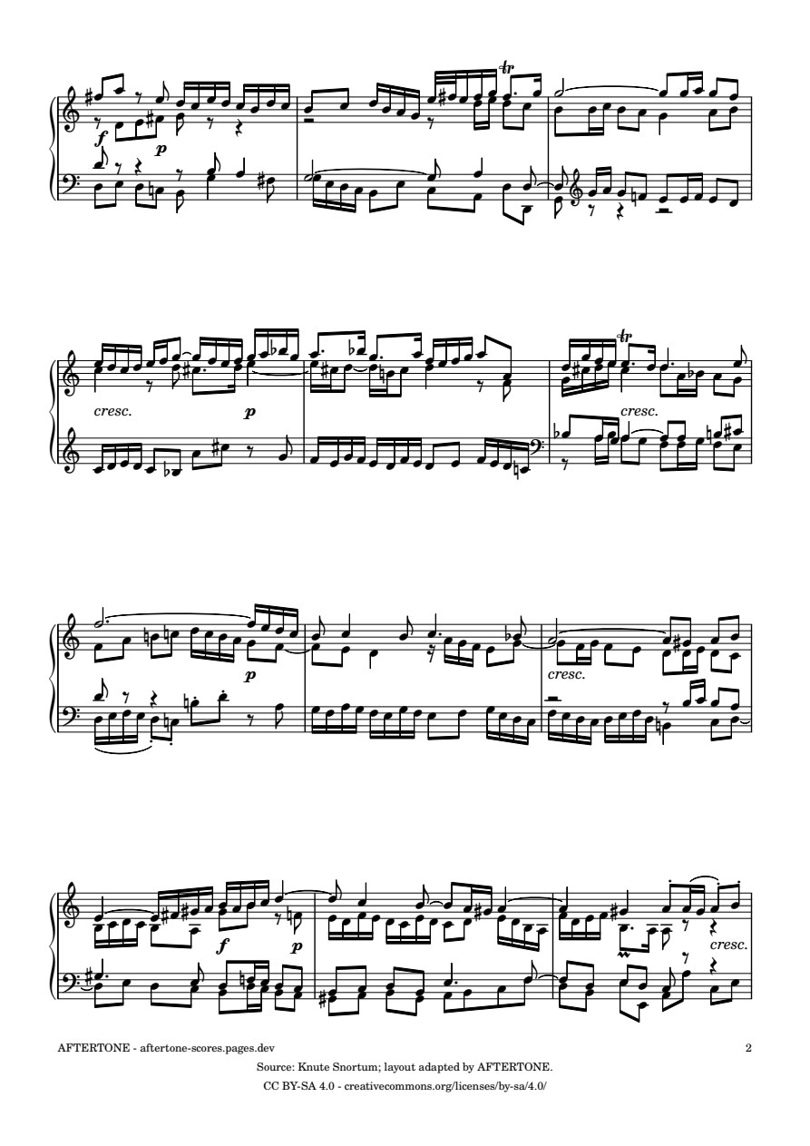 Fugue No. 20 in A Minor, BWV 865 piano sheet music, page 2