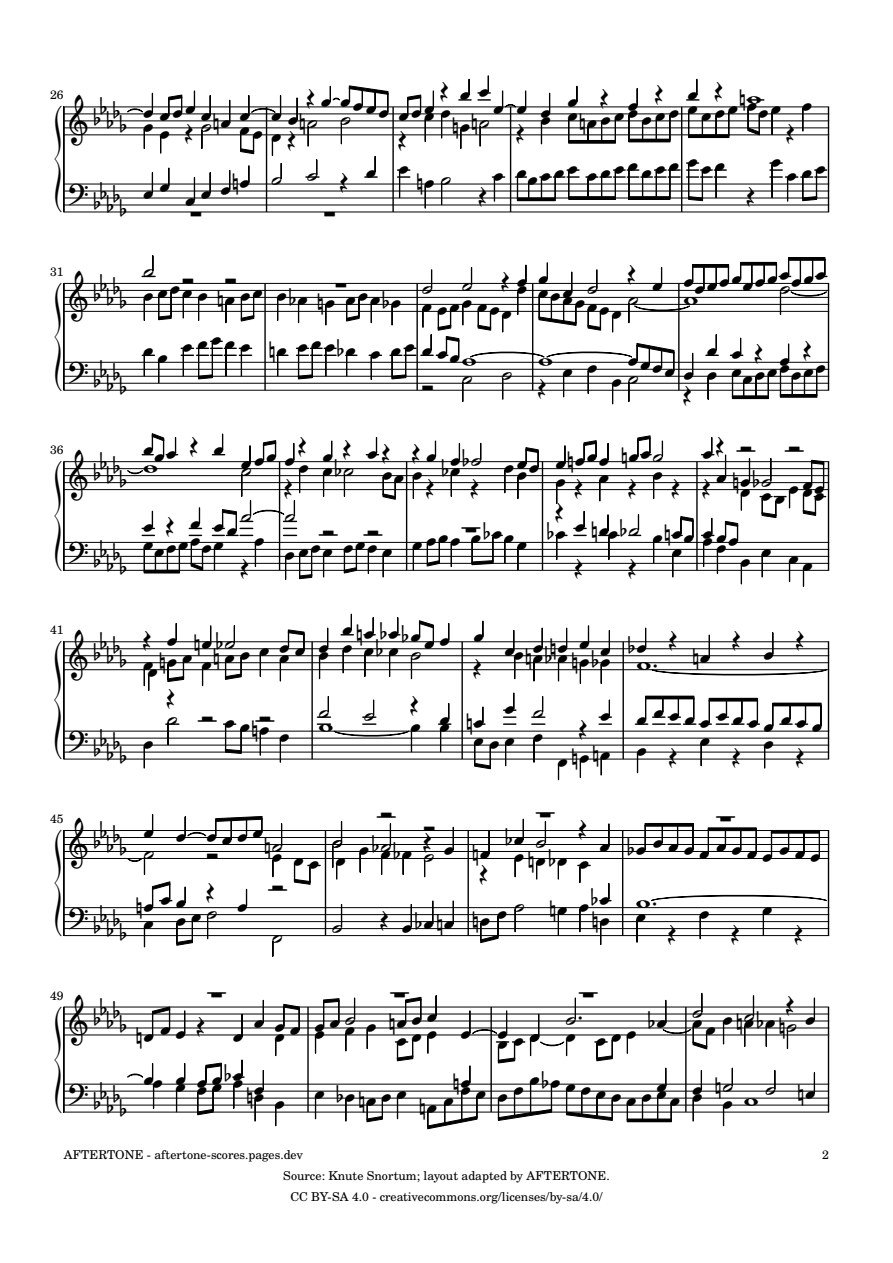 Fugue No. 22 in B-flat Minor, BWV 891 piano sheet music, page 2