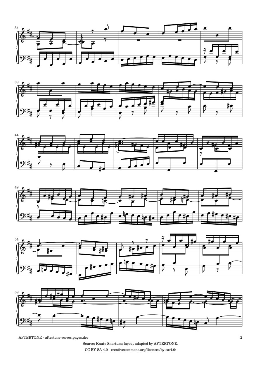 Fugue No. 24 in B Minor, BWV 893 piano sheet music, page 2