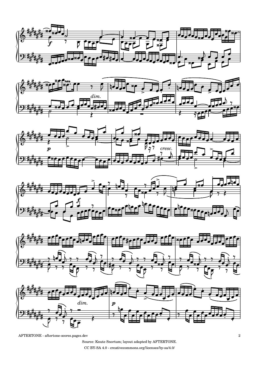 Fugue No. 3 in C-sharp Major, BWV 848 piano sheet music, page 2