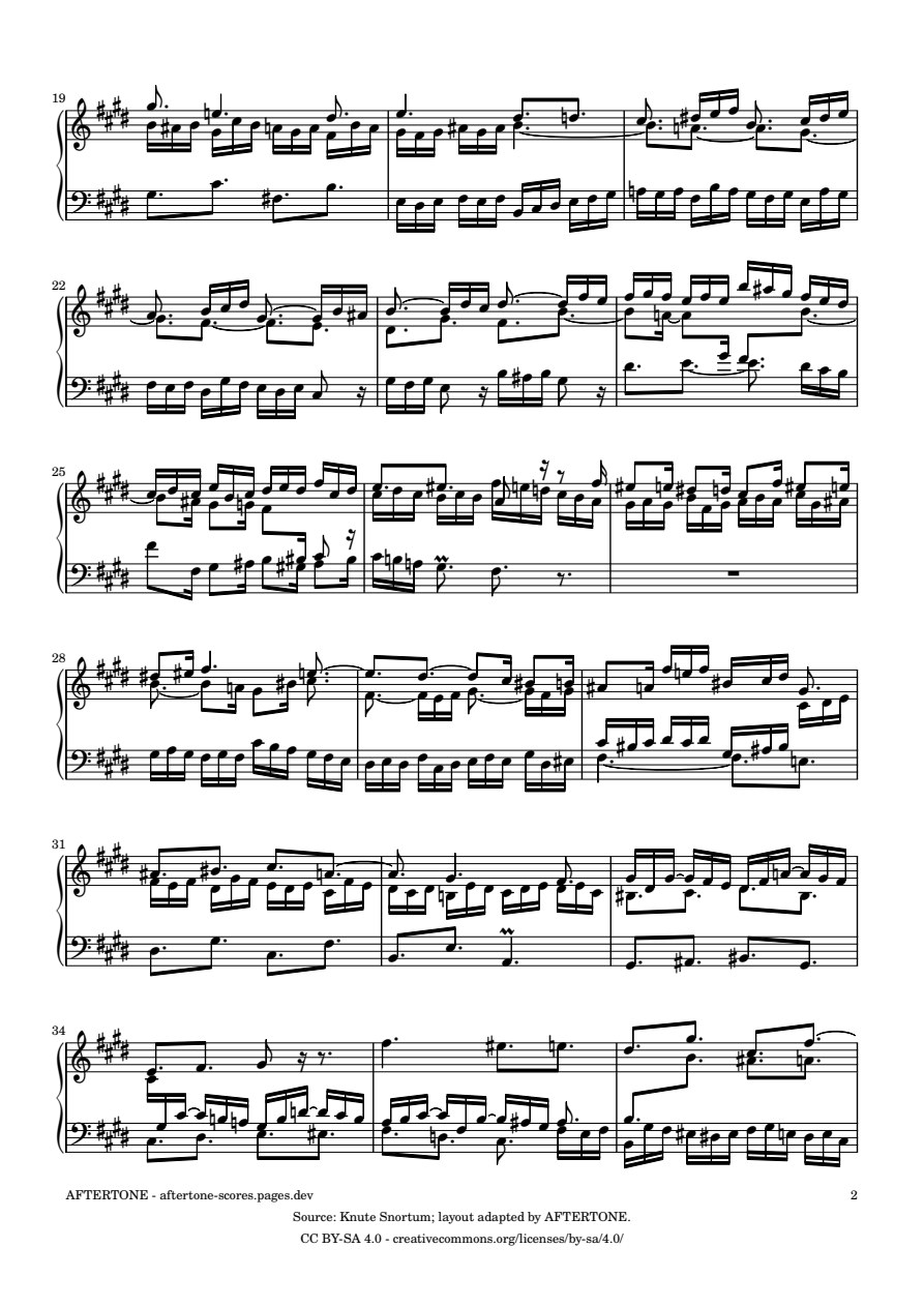 Fugue No. 4 in C-sharp Minor, BWV 873 piano sheet music, page 2