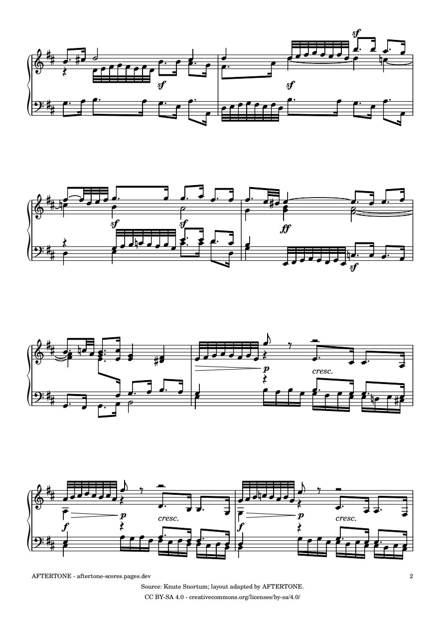 Fugue No. 5 in D Major, BWV 850 piano sheet music, page 2