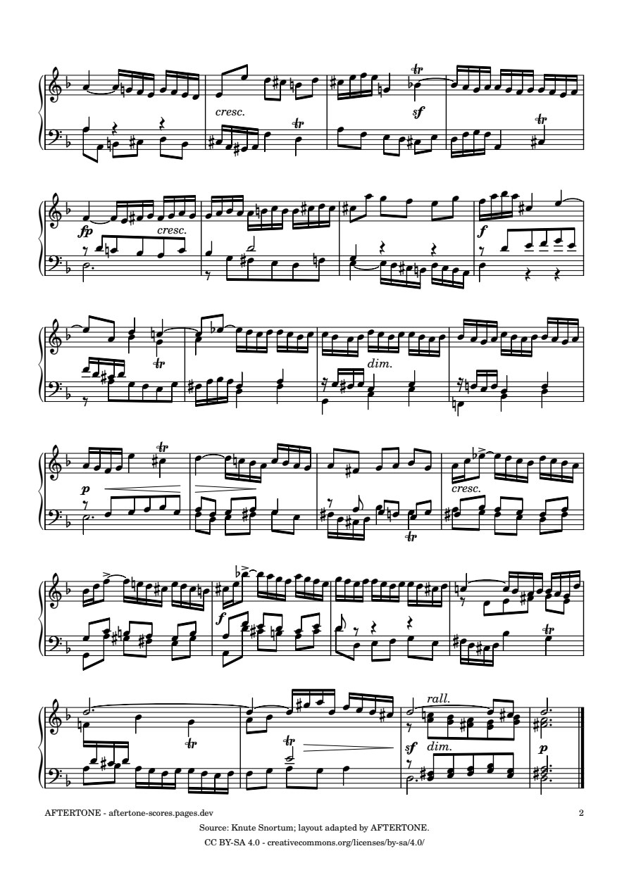 Fugue No. 6 in D Minor, BWV 851 piano sheet music, page 2