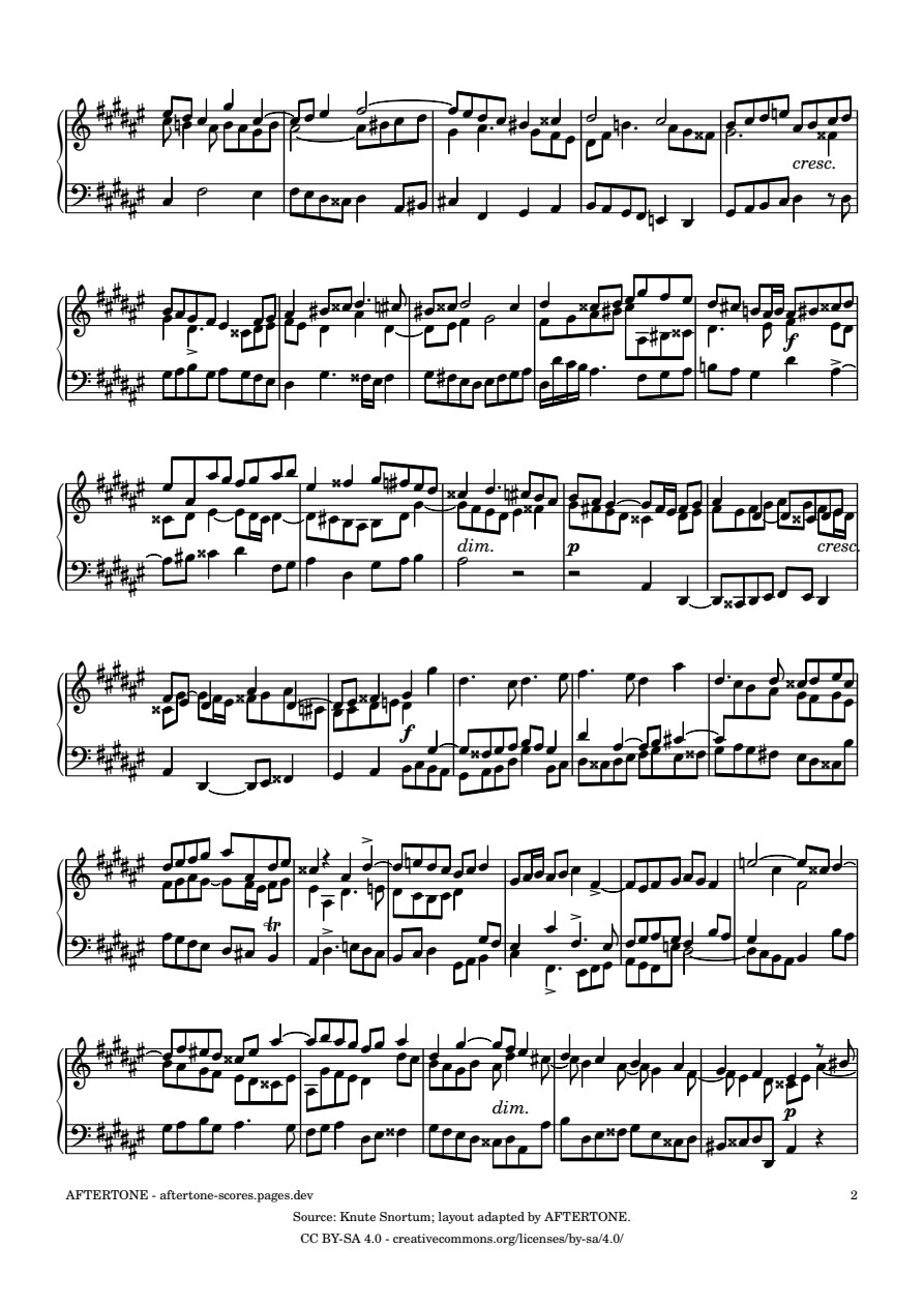 Fugue No. 8 in D-sharp Minor, BWV 853 piano sheet music, page 2