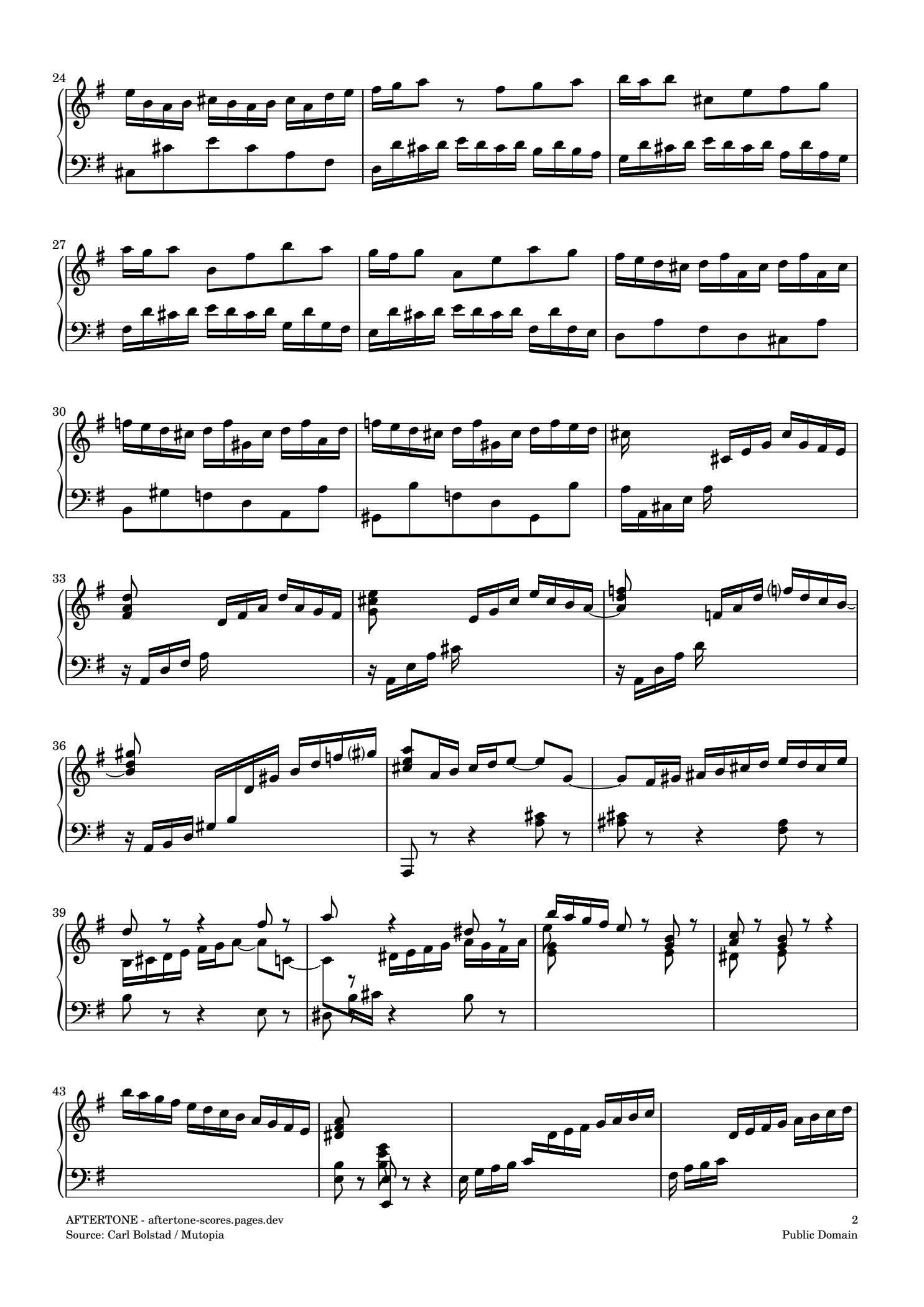 Partita No. 5 in G major, BWV 829钢琴谱，第 2 页