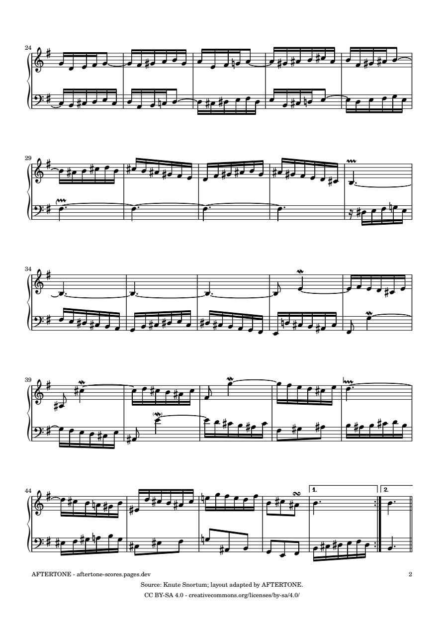 Prelude No. 10 in E Minor, BWV 879 piano sheet music, page 2