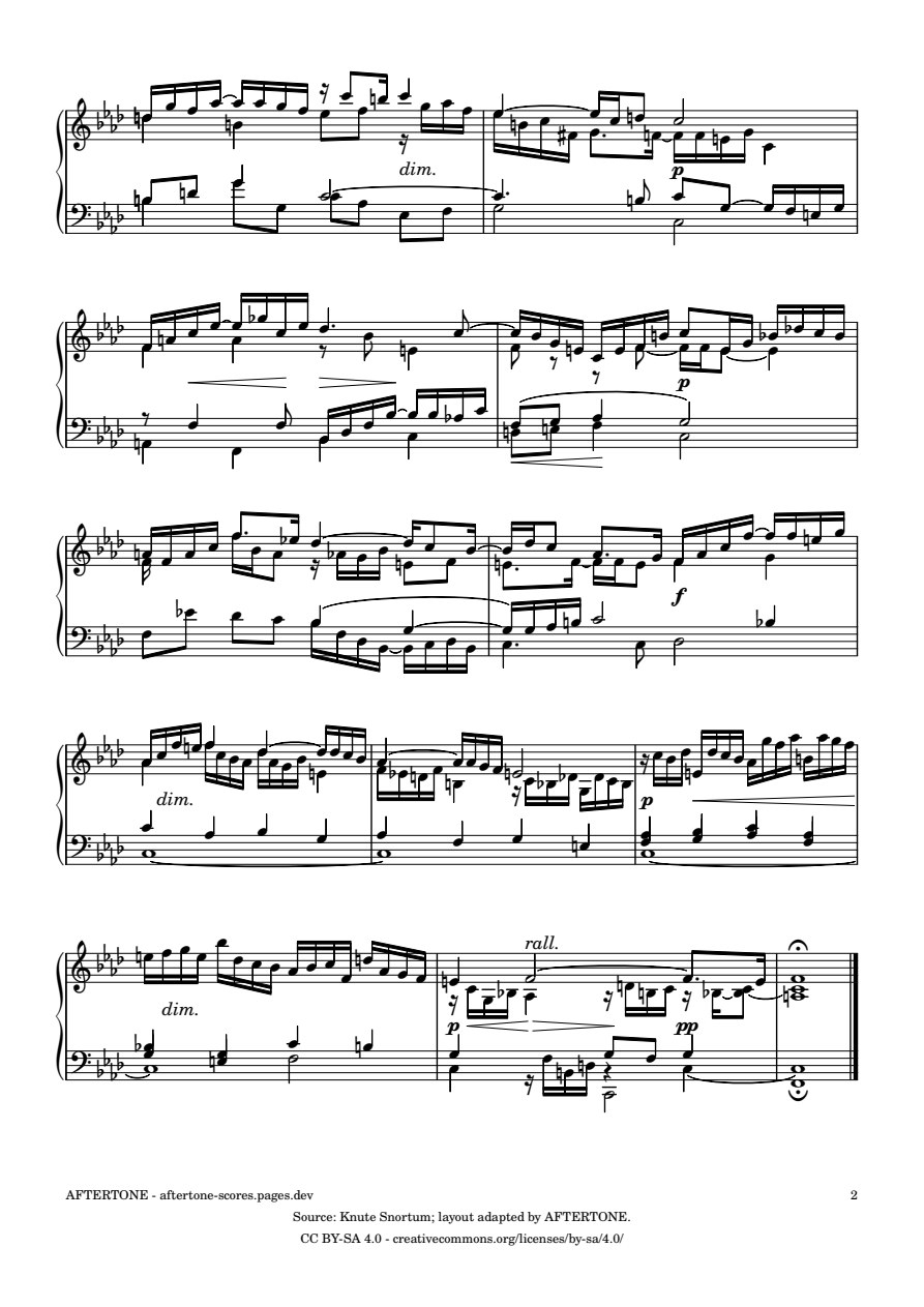 Prelude No. 12 in F Minor, BWV 857 piano sheet music, page 2