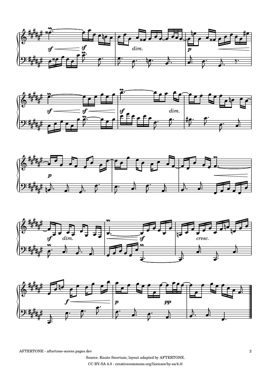 Prelude No. 13 in F-sharp Major, BWV 858 piano sheet music, page 2