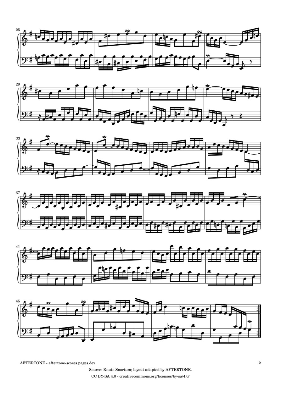 Prelude No. 15 in G Major, BWV 884 piano sheet music, page 2