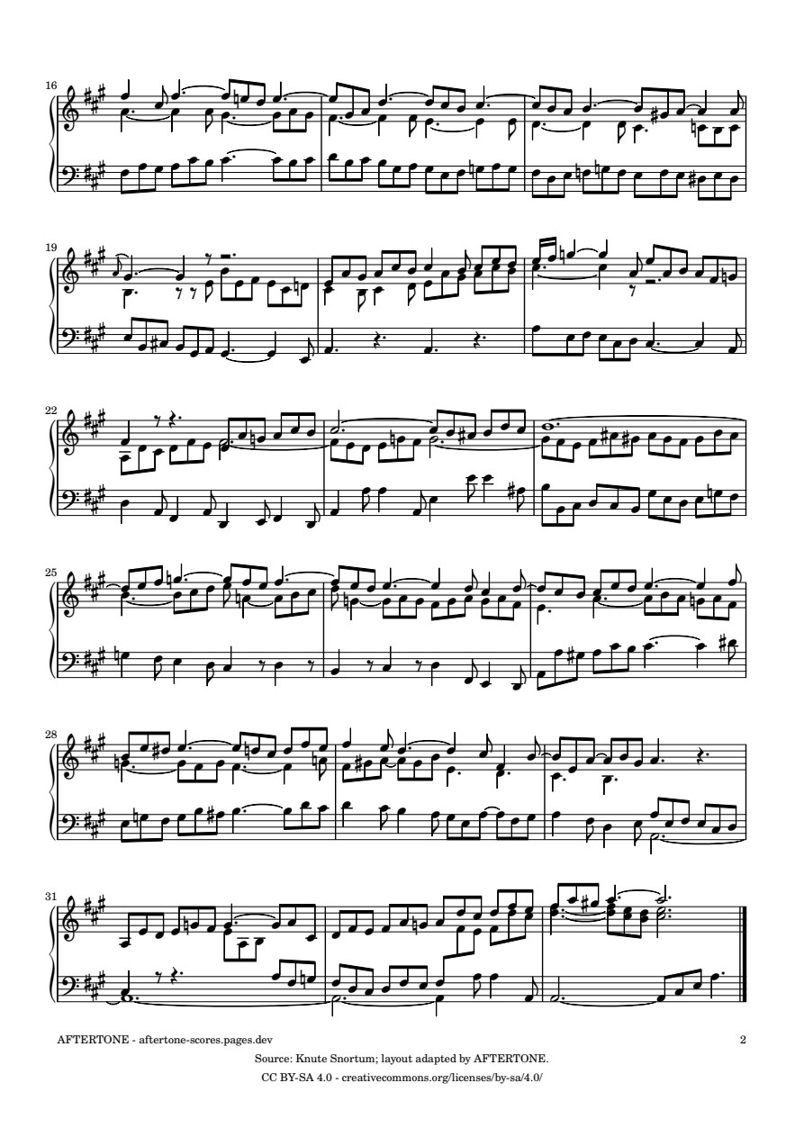 Prelude No. 19 in A Major, BWV 888 piano sheet music, page 2