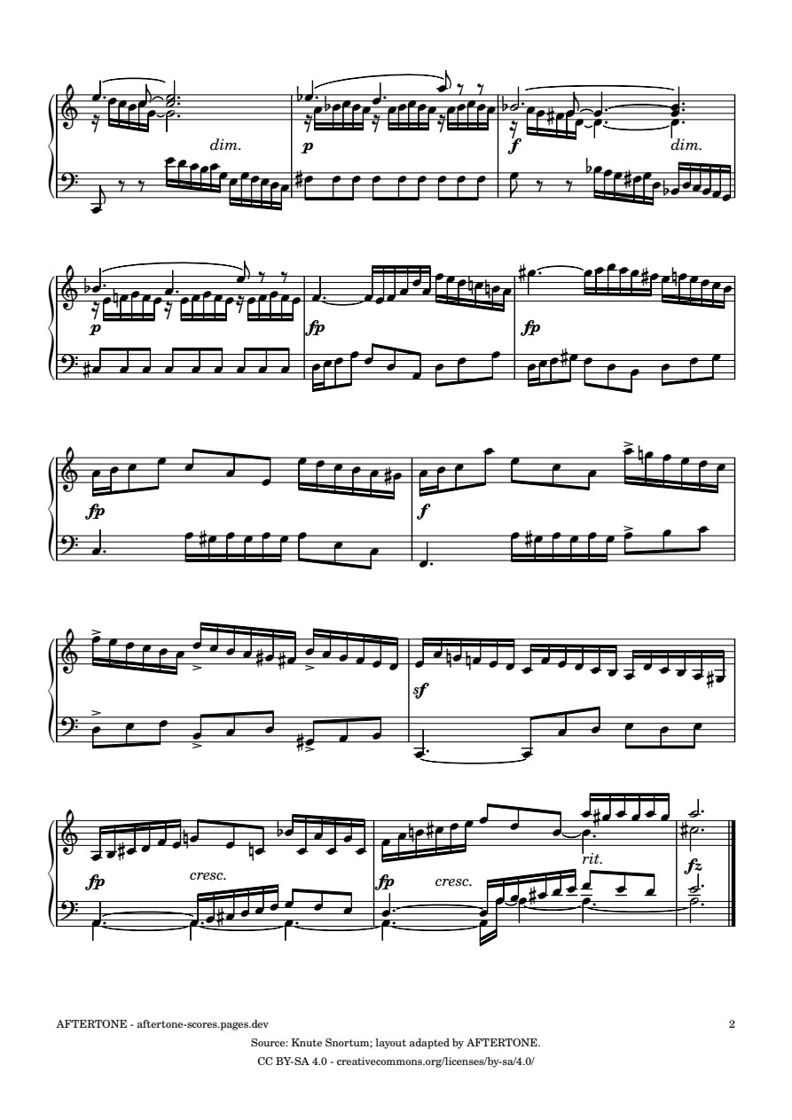 Prelude No. 20 in A Minor, BWV 865 piano sheet music, page 2