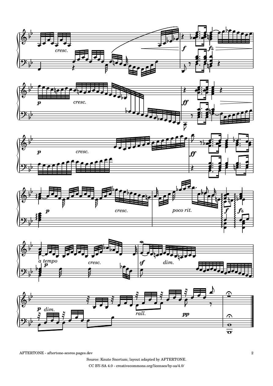 Prelude No. 21 in B-flat Major, BWV 866 piano sheet music, page 2