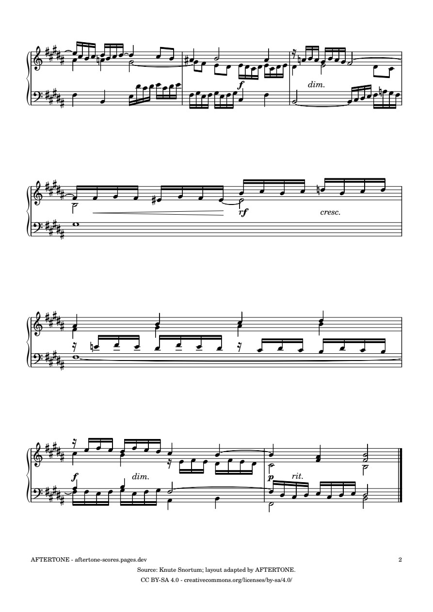 Prelude No. 23 in B Major, BWV 868 piano sheet music, page 2