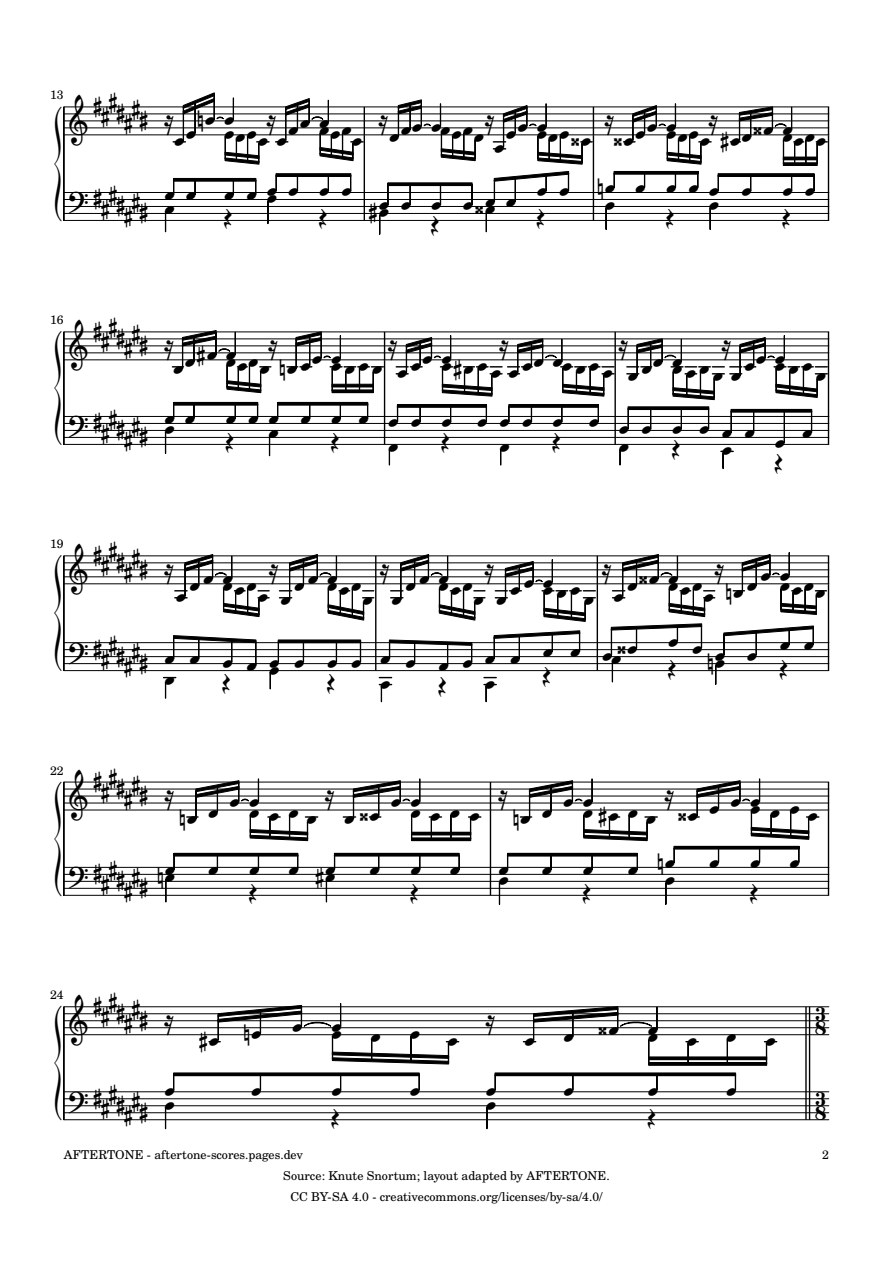 Prelude No. 3 in C-sharp Major, BWV 872 piano sheet music, page 2