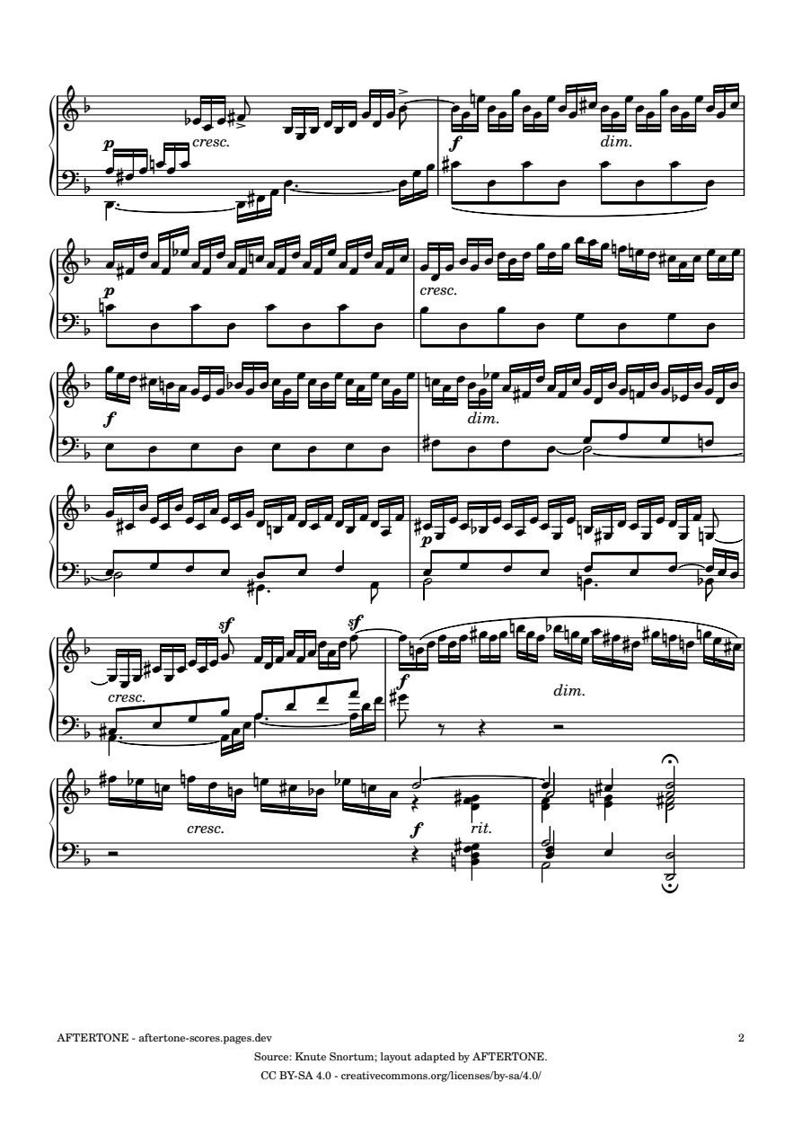 Prelude No. 6 in D Minor, BWV 851 piano sheet music, page 2