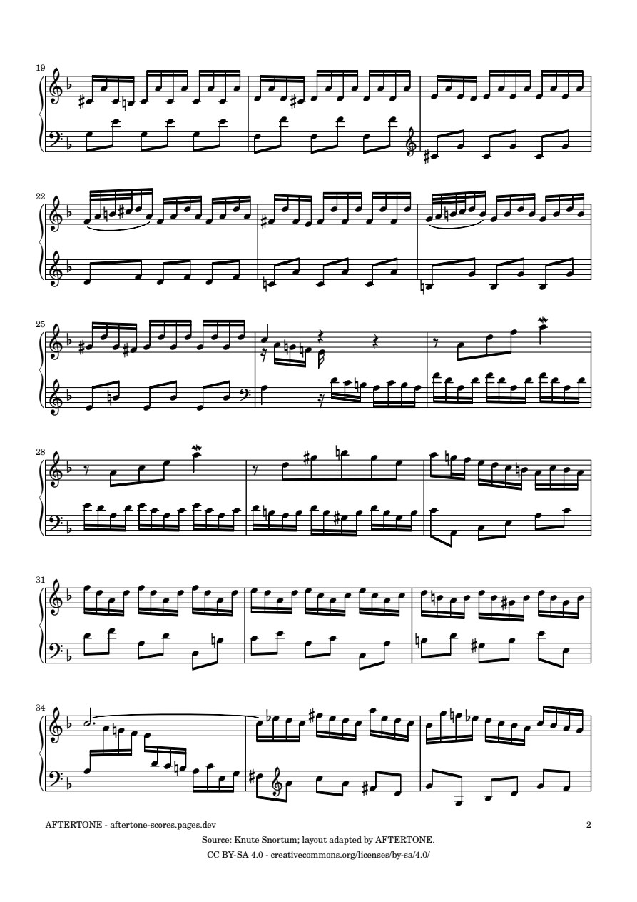 Prelude No. 6 in D Minor, BWV 875 piano sheet music, page 2