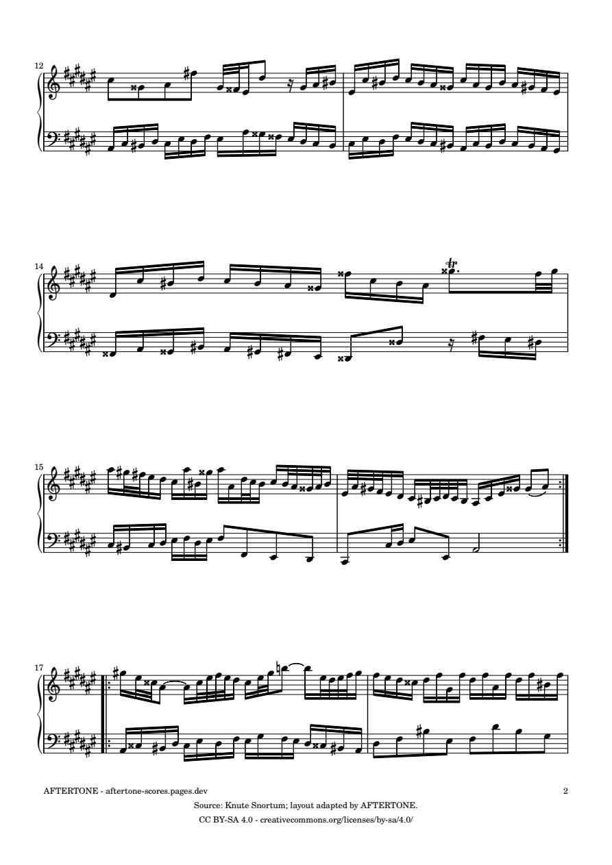 Prelude No. 8 in D-sharp Minor, BWV 877 piano sheet music, page 2