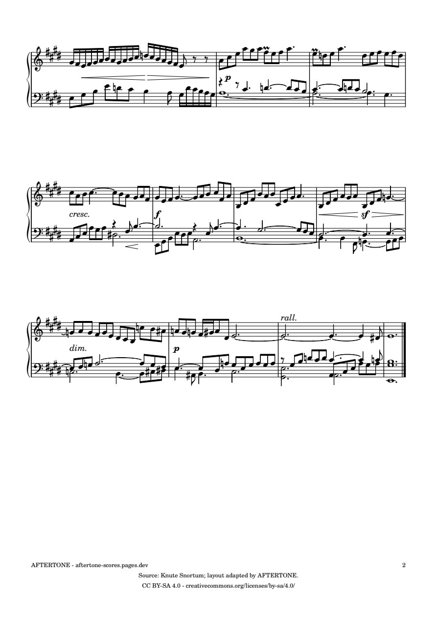 Prelude No. 9 in E Major, BWV 854 piano sheet music, page 2