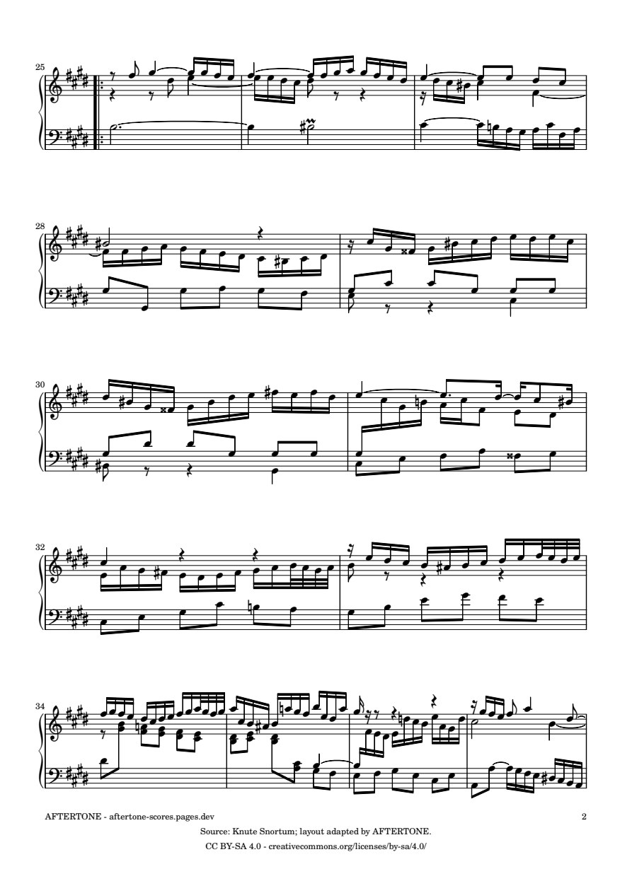 Prelude No. 9 in E Major, BWV 878 piano sheet music, page 2