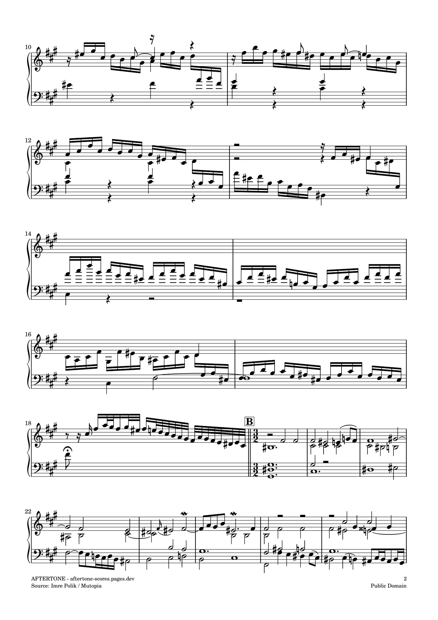 Toccata in F-sharp minor, BWV 910钢琴谱，第 2 页